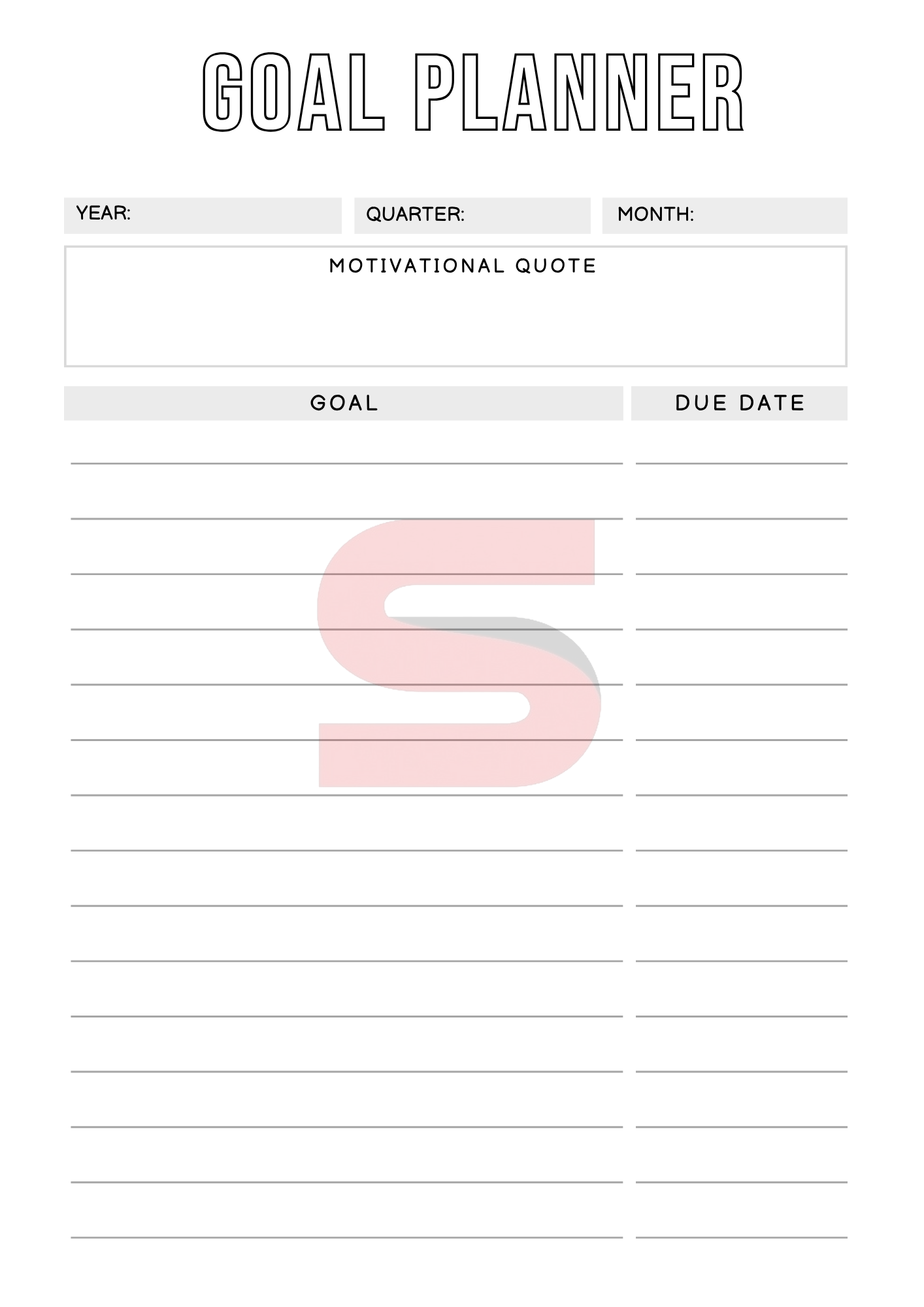 Everyday Success System | Digital + Printable Life Planner PDF
