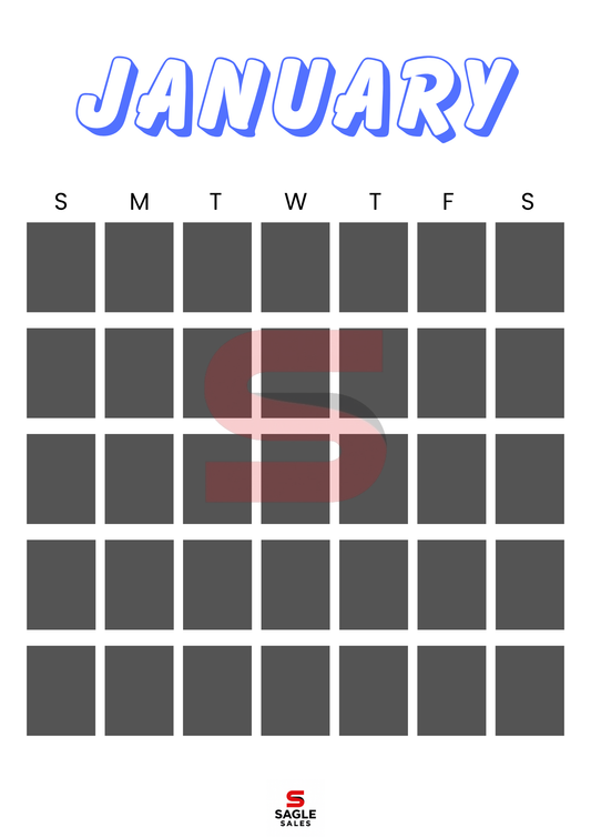 Digital Calendar | Minimalist Printable & Tablet-Friendly Yearly Planner PDF
