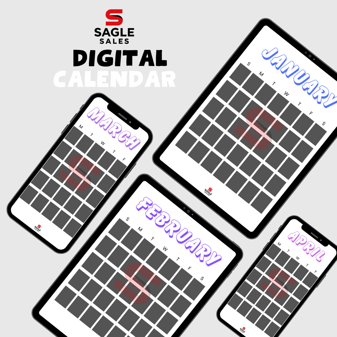 Digital Calendar | Minimalist Printable & Tablet-Friendly Yearly Planner PDF
