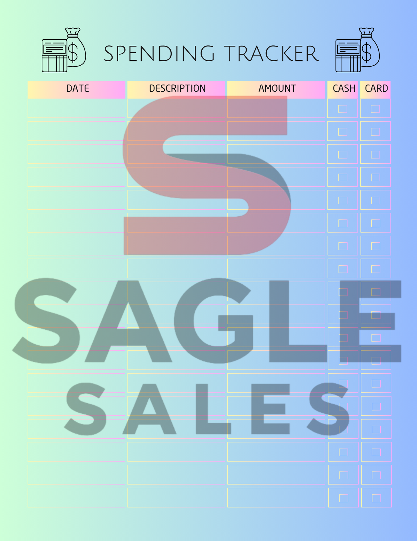 Complete Finance Organizer | Debt, Savings & Budget Tracker PDF ( Digital Download)