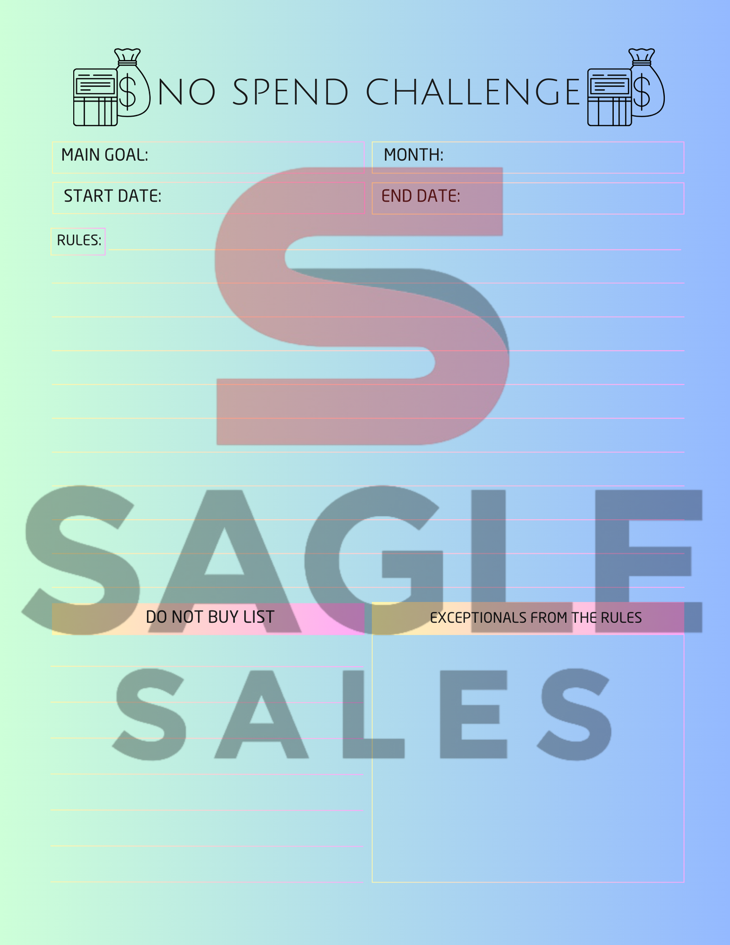 Complete Finance Organizer | Debt, Savings & Budget Tracker PDF ( Digital Download)