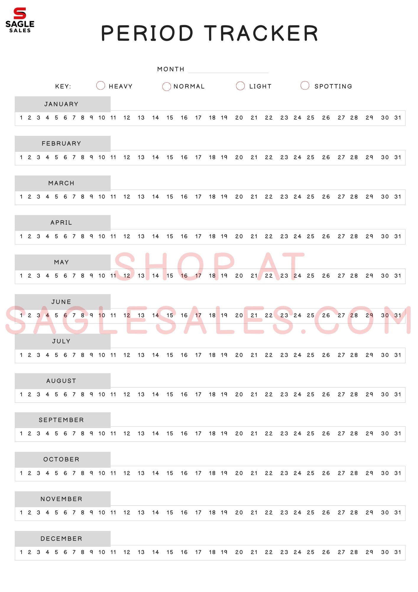 30 Trackers Bundle — Printable & Digital Download Tracker Pack (Digital Download)