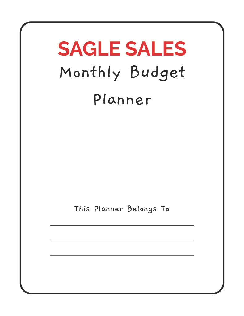 Monthly Budget Planner – 1-Page Printable PDF (Digital Download)