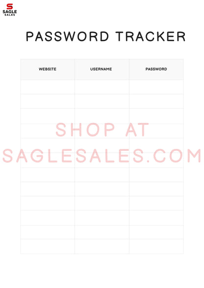30 Trackers Bundle — Printable & Digital Download Tracker Pack (Digital Download)
