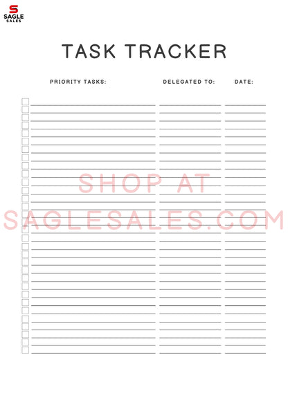 30 Trackers Bundle — Printable & Digital Download Tracker Pack (Digital Download)
