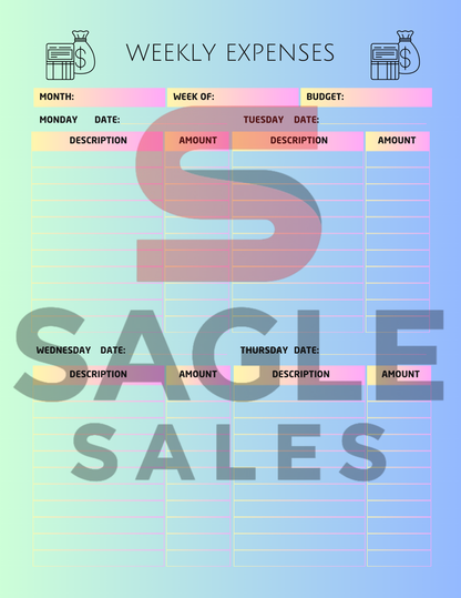 Complete Finance Organizer | Debt, Savings & Budget Tracker PDF ( Digital Download)