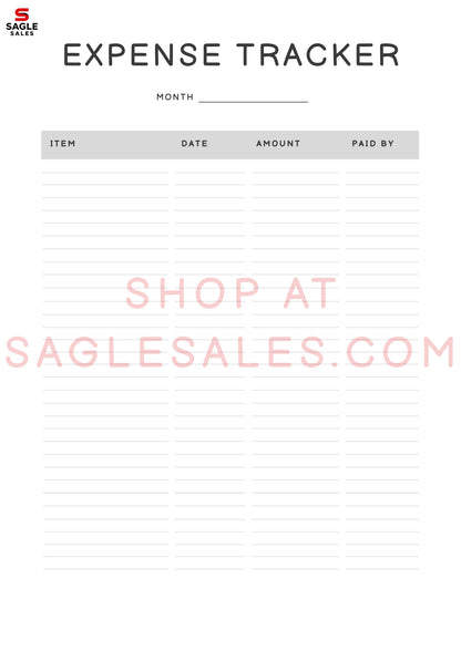 30 Trackers Bundle — Printable & Digital Download Tracker Pack (Digital Download)