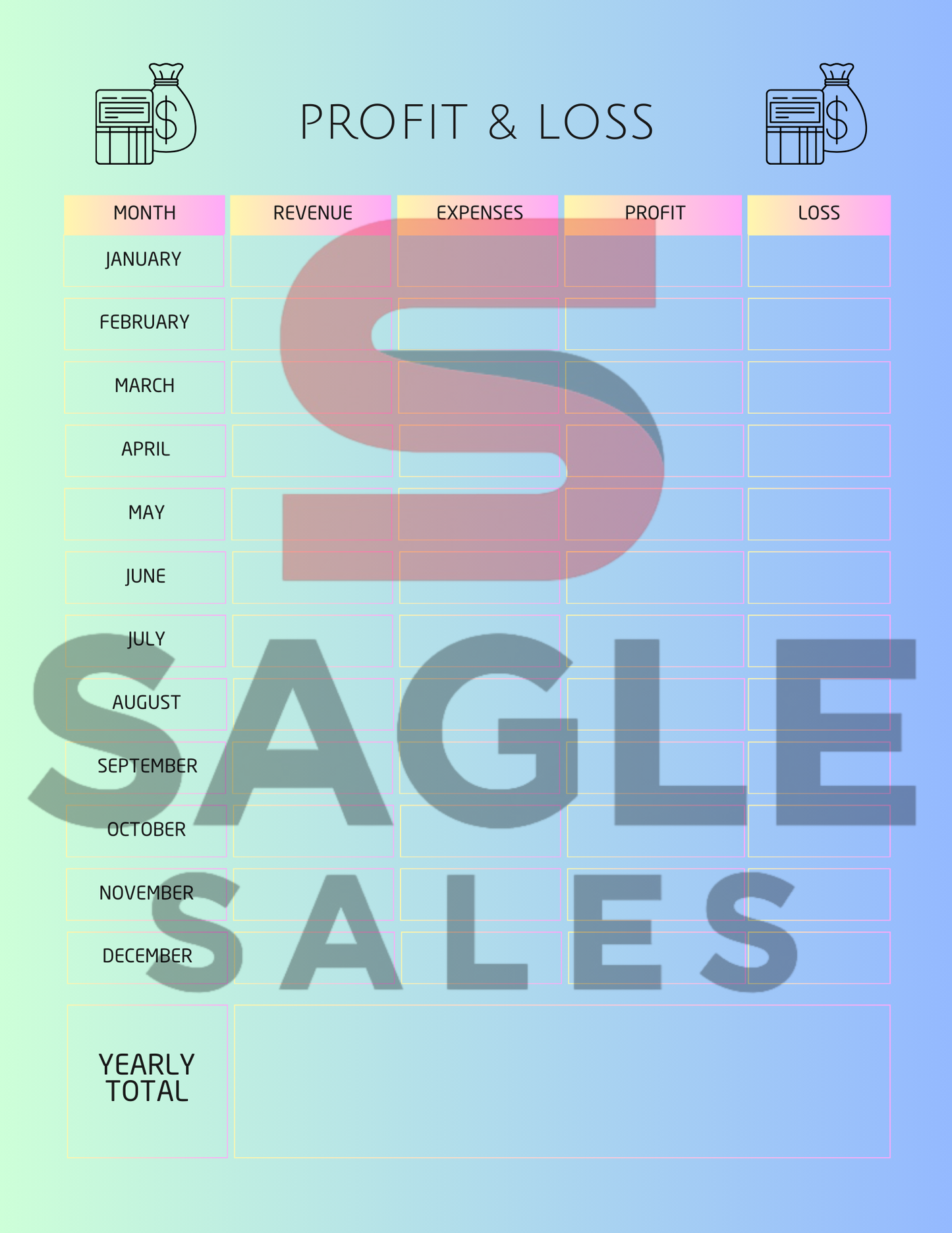 Complete Finance Organizer | Debt, Savings & Budget Tracker PDF ( Digital Download)