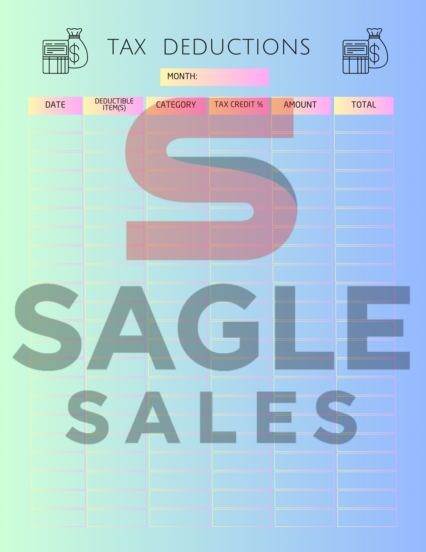 Complete Finance Organizer | Debt, Savings & Budget Tracker PDF ( Digital Download)