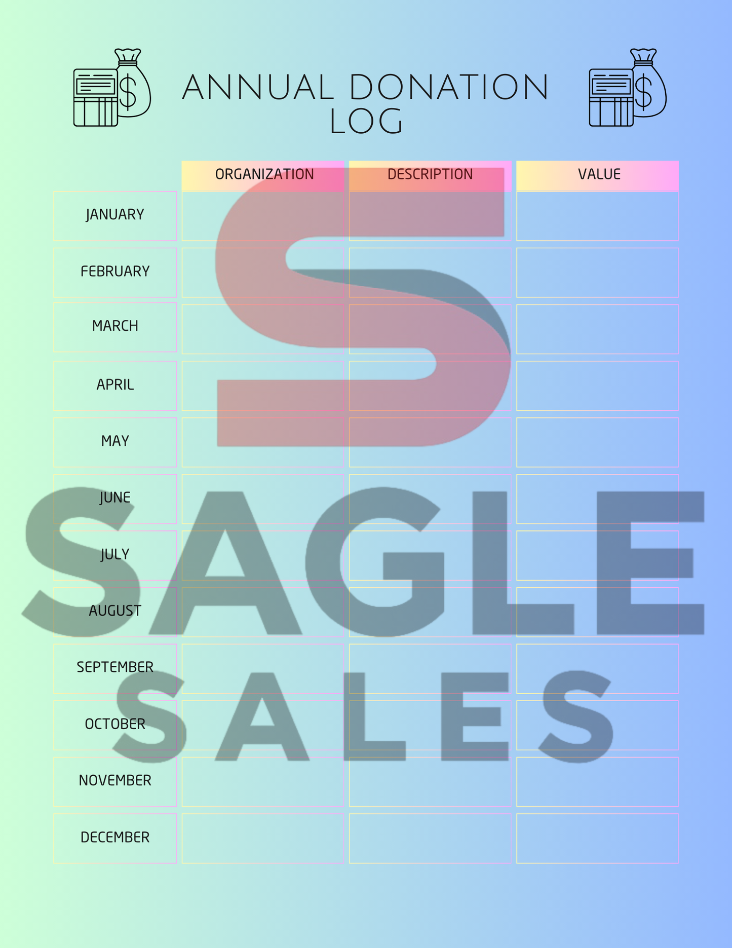 Complete Finance Organizer | Debt, Savings & Budget Tracker PDF ( Digital Download)