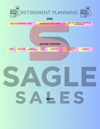 Complete Finance Organizer | Debt, Savings & Budget Tracker PDF ( Digital Download)