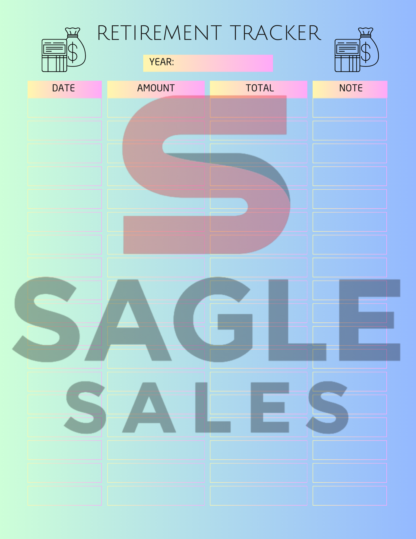 Complete Finance Organizer | Debt, Savings & Budget Tracker PDF ( Digital Download)