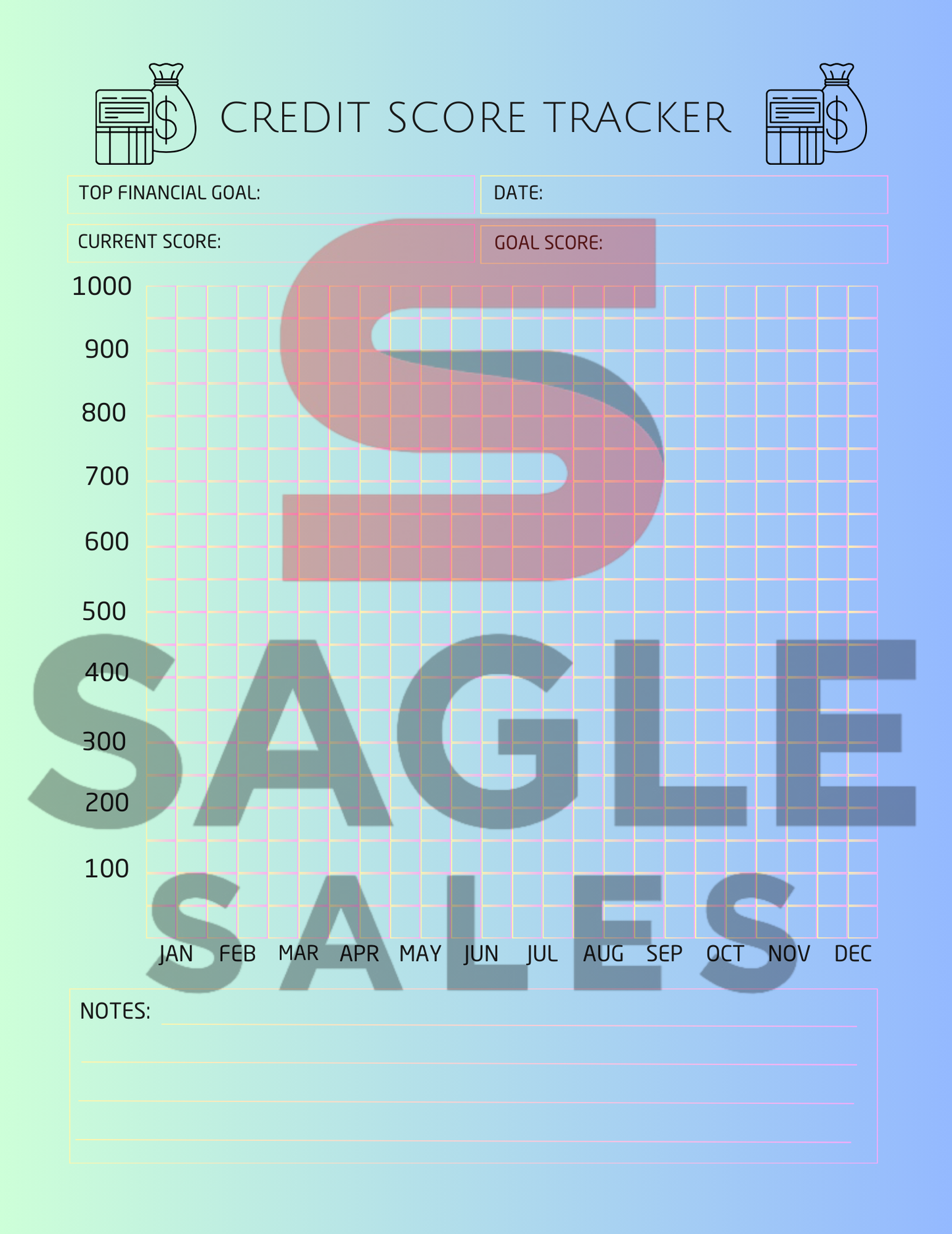 Complete Finance Organizer | Debt, Savings & Budget Tracker PDF ( Digital Download)