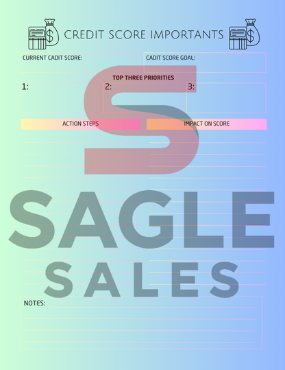 Complete Finance Organizer | Debt, Savings & Budget Tracker PDF ( Digital Download)