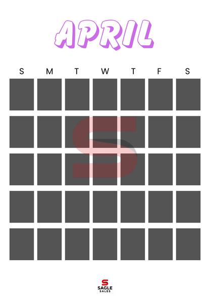 Digital Calendar | Minimalist Printable & Tablet-Friendly Yearly Planner PDF