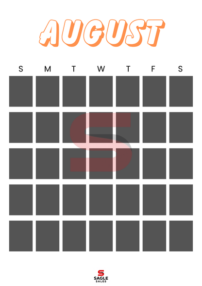 Digital Calendar | Minimalist Printable & Tablet-Friendly Yearly Planner PDF