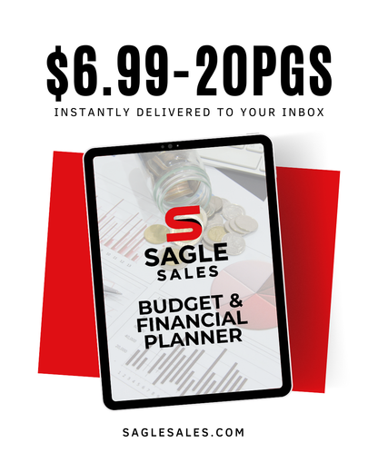 Budget & Financial Planner – 20 Pages Digital PDF (Digital Download)