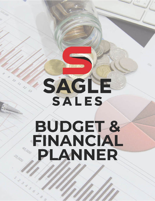 Sagle Sales Budget & Financial Planner cover page digital PDF