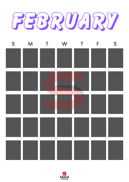 Digital Calendar | Minimalist Printable & Tablet-Friendly Yearly Planner PDF