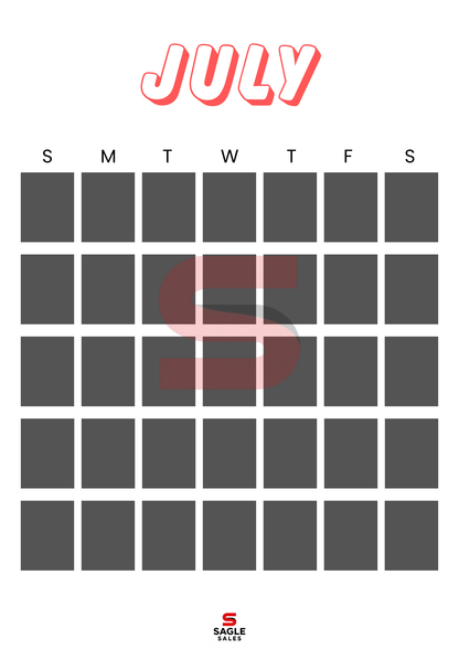 Digital Calendar | Minimalist Printable & Tablet-Friendly Yearly Planner PDF