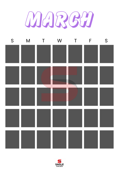 Digital Calendar | Minimalist Printable & Tablet-Friendly Yearly Planner PDF