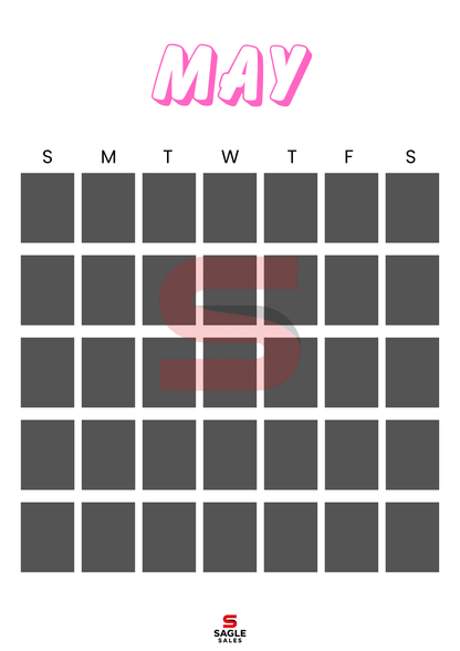 Digital Calendar | Minimalist Printable & Tablet-Friendly Yearly Planner PDF