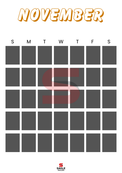 Digital Calendar | Minimalist Printable & Tablet-Friendly Yearly Planner PDF