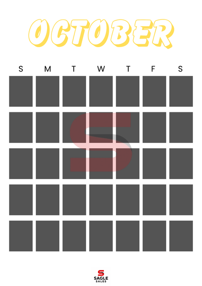 Digital Calendar | Minimalist Printable & Tablet-Friendly Yearly Planner PDF