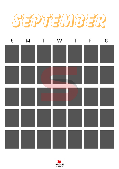 Digital Calendar | Minimalist Printable & Tablet-Friendly Yearly Planner PDF