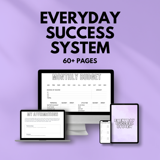 Everyday Success System | Digital + Printable Life Planner PDF